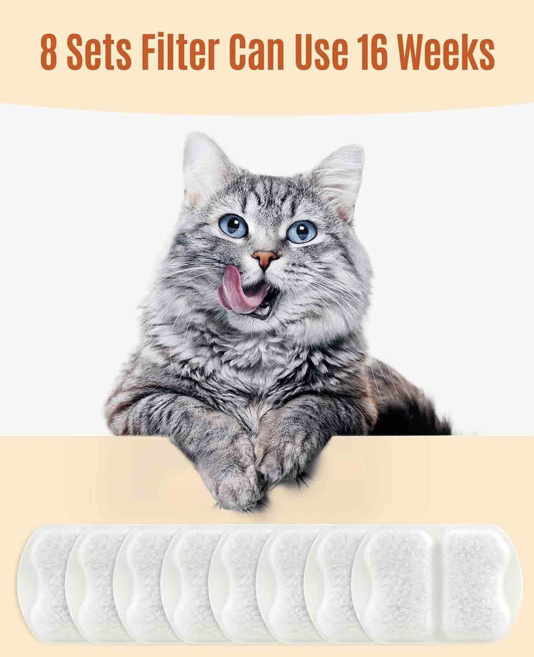 8 sets filter can use 16 weeks