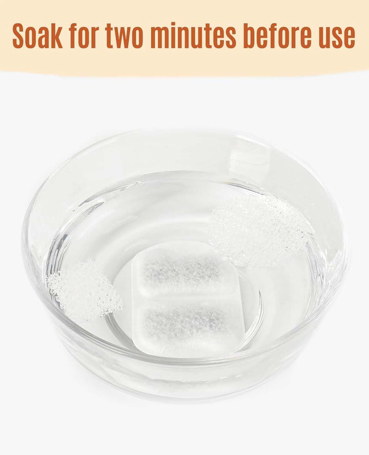 soak for two minutes before use
