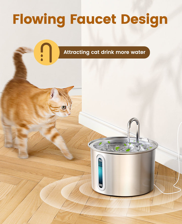Oneisall 3,5L Automatische Voerbak voor Huisdieren en 2L Waterfontein