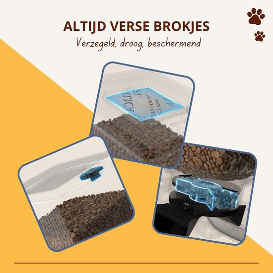 Oneisall Automatische Voerbak - PFD-001 - Voerbakken - Zwart - Voerautomaat dispenser - Kat en hond