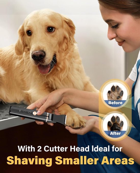 Oneisall Poot en vacht trimmer RFC-676+P20 CW01053-Z - Honden trimset - Hondentondeuse - Kat en hond