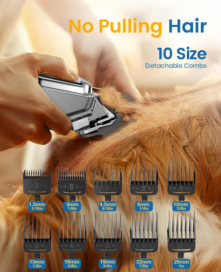 Oneisall Poot en vacht trimmer RFC-676 - Hondentondeuse - Dierentrimmer - Clippers - Draadloos - Oplaadbaar - Hondentondeuse - Kat en hond