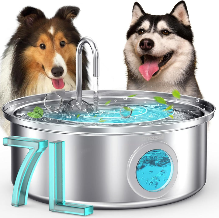 Oneisall Drinkfontein PWF-002B - Waterdispenser 7 liter - Waterbak - Waterfontein Kat en hond