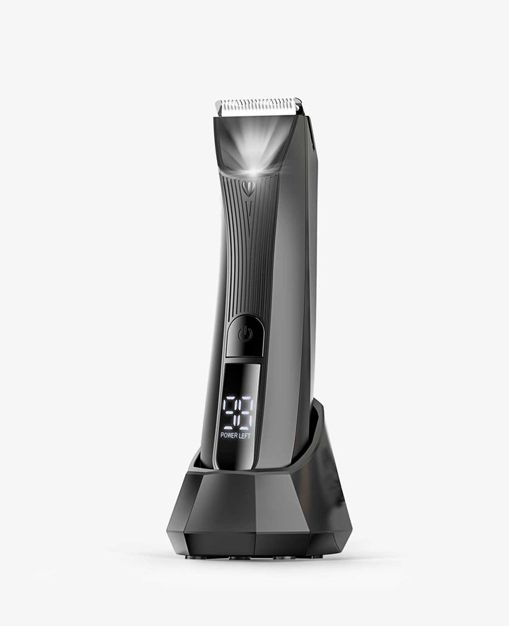 Oneisall Low Noise Small Dog Trimmer for Grooming for Long Hair Cats Dogs Pets, Portable Dog Hair Clippers for Pet Grooming with LED Light