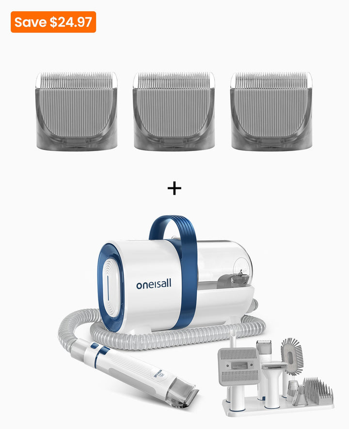 LM2 Grooming Vacuum Kit met 3 Vervangende Messen