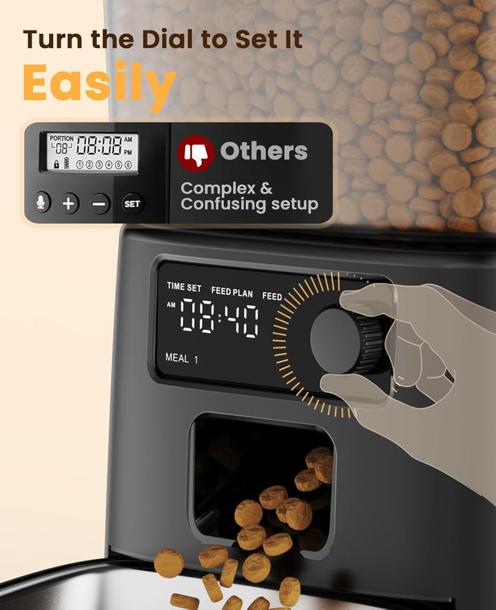 Oneisall 3,5L Automatische Kattenvoederautomaat