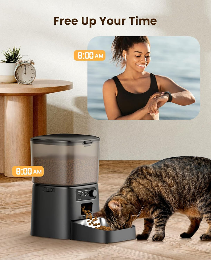 Oneisall 3,5L Automatische Kattenvoederautomaat