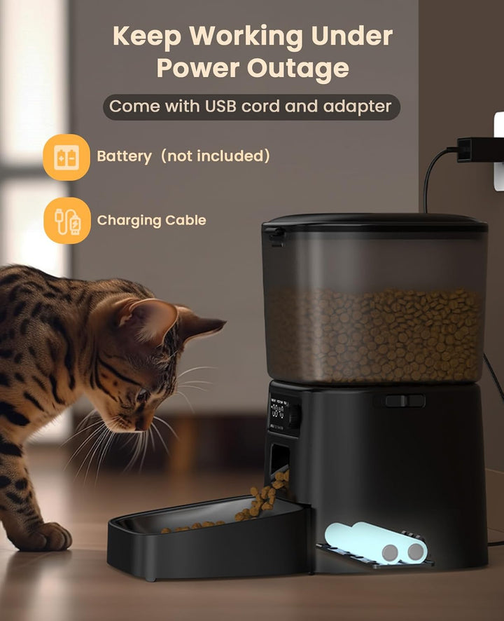 Oneisall 3,5L Automatische Kattenvoederautomaat