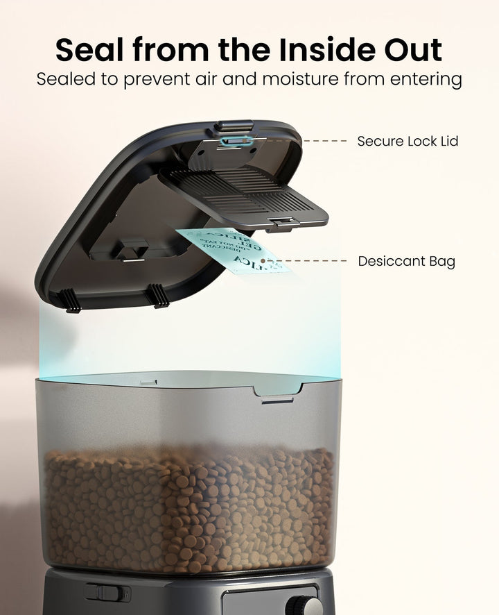 Oneisall 3,5L Automatische Kattenvoederautomaat met App-bediening & 2,4G wifi
