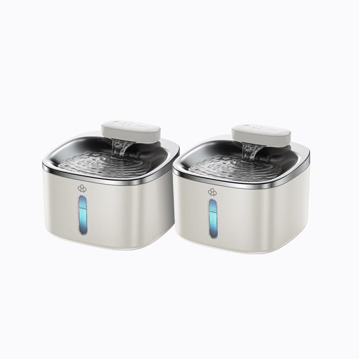 Oneisall 3,5L Draadloze Drinkfontein voor Huisdieren – Duo Set