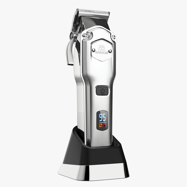 Oneisall 676 Pro Hondentondeuse met Afneembare Metalen Opzetkammen