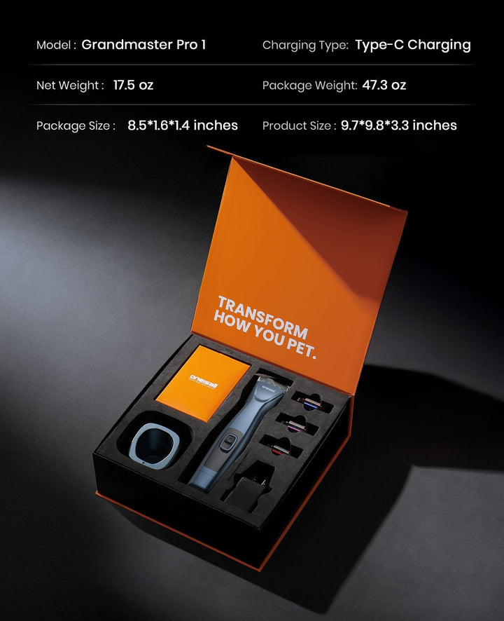 Oneisall Draadloze Professionele Hondentondeuse