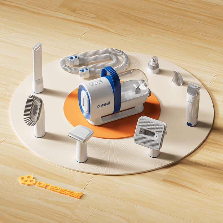 Oneisall LM2 7-in-1 Trimmerstofzuiger Set voor Huisdieren