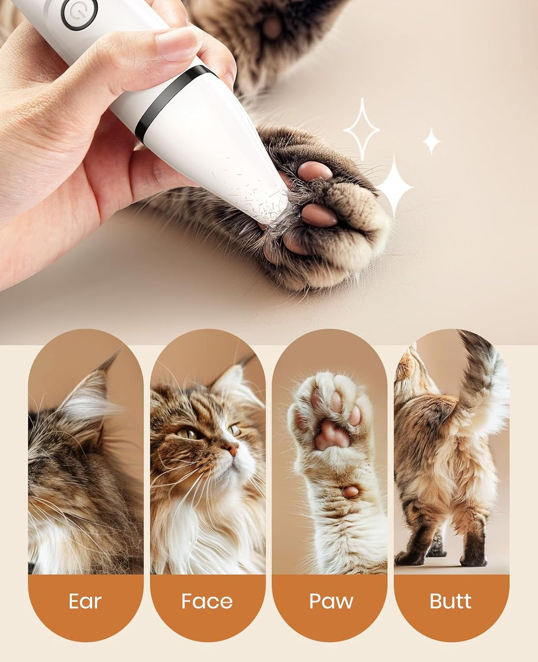 Oneisall N12 3-in-1 Kattentrimmerset