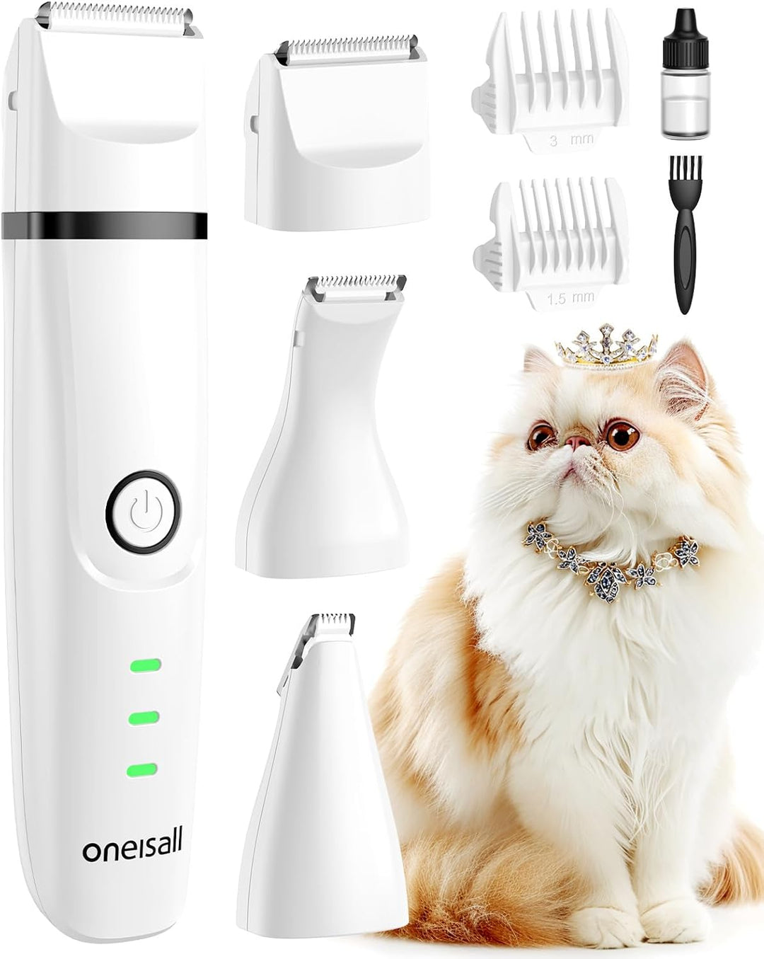 Oneisall N12 3-in-1 Kattentrimmerset