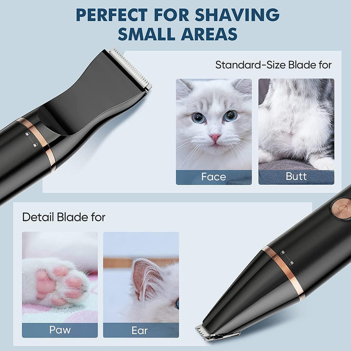 Oneisall P20 Kattenpoottrimmer met 2 Snelheden en Dubbel Scheermes