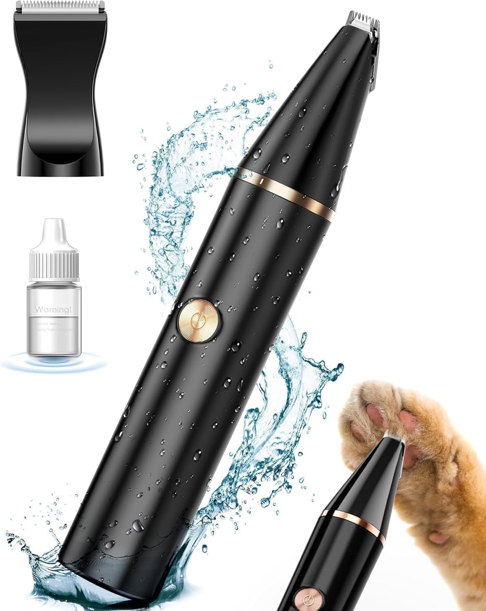 Oneisall P20 Kattenpoottrimmer met 2 Snelheden en Dubbel Scheermes