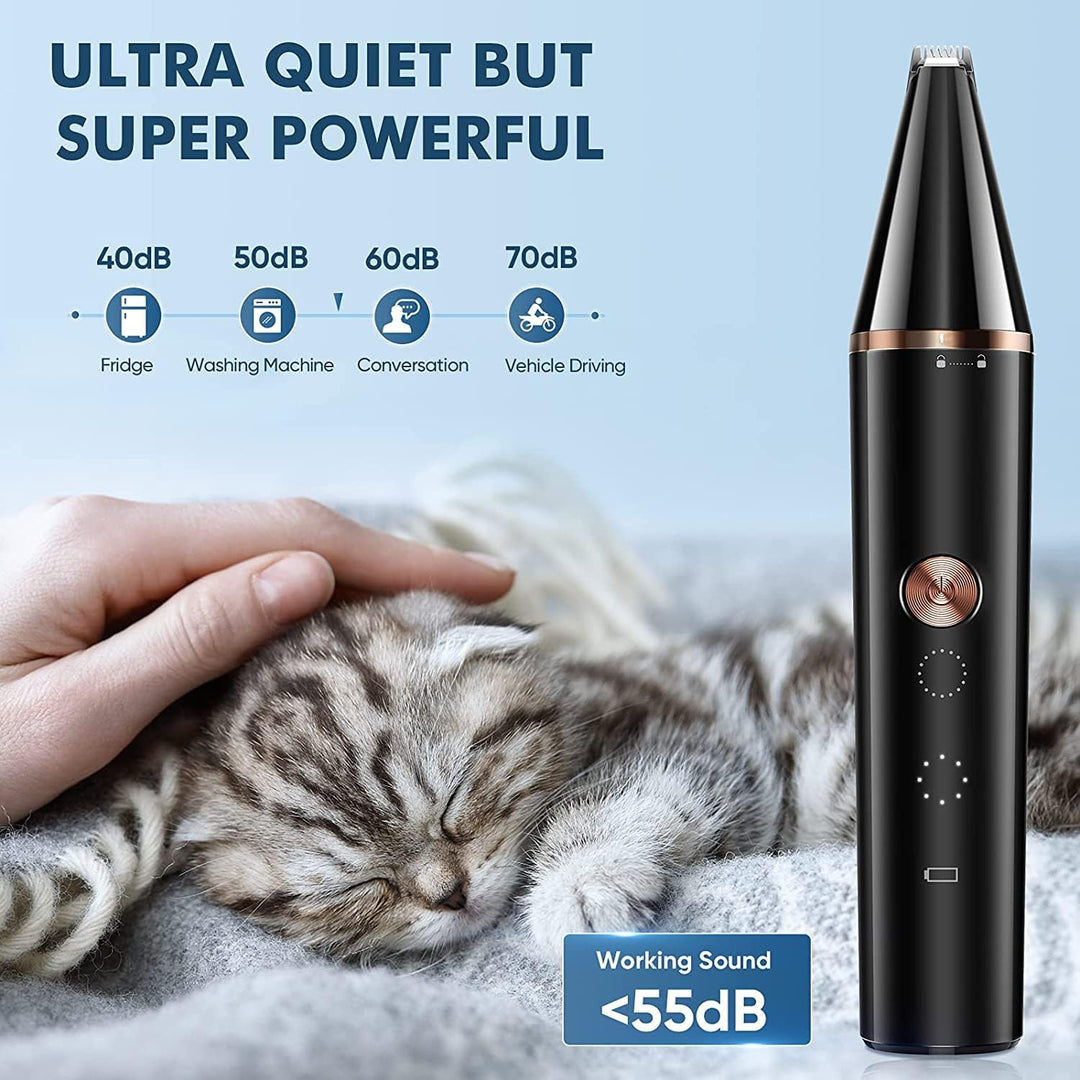 Oneisall P20 Kattenpoottrimmer met 2 Snelheden en Dubbel Scheermes