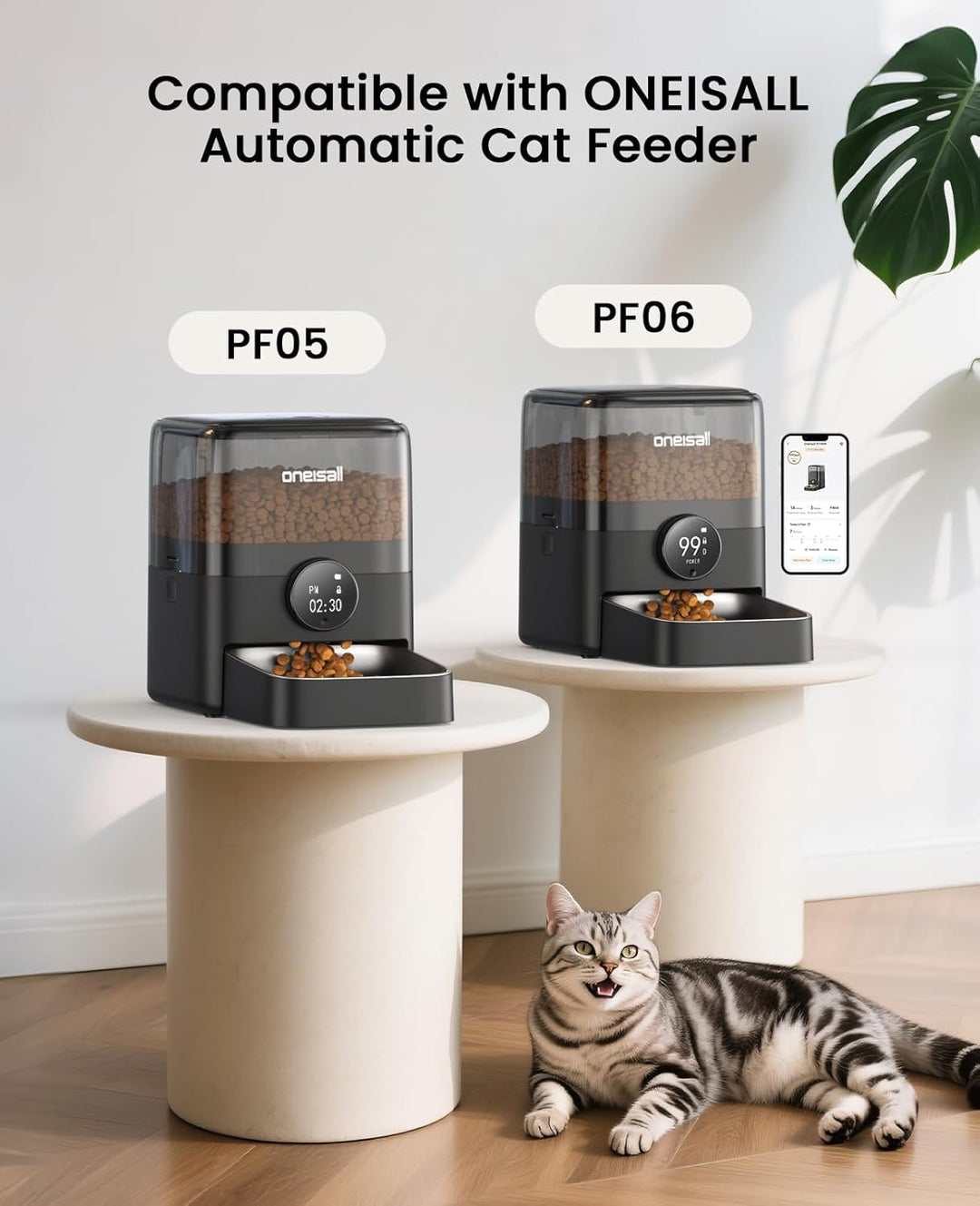 Oneisall Droogmiddelzakjes voor Droogvoer 6 Stuks voor Automatische Kattenvoederautomaten